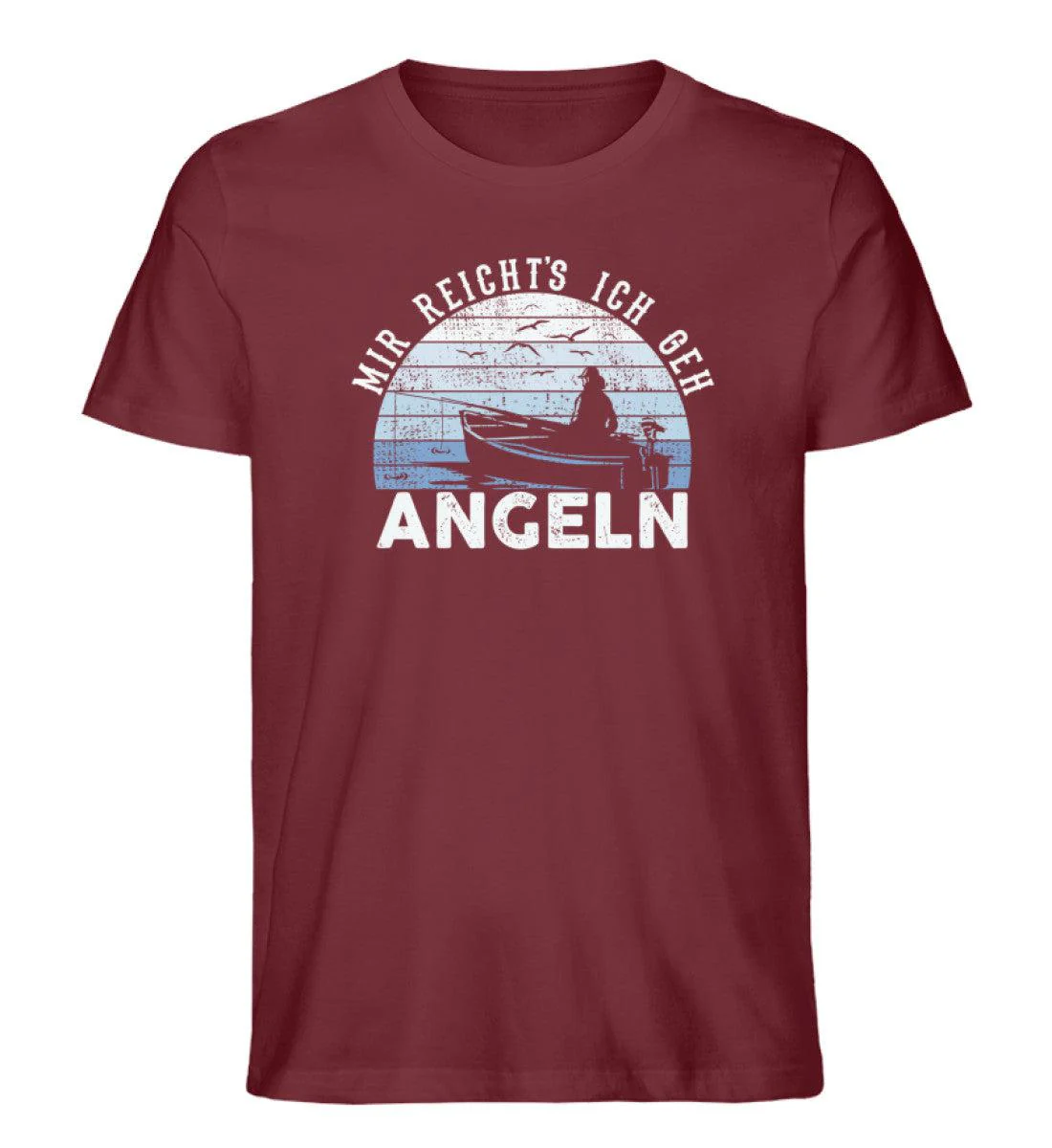 Mir reicht ich geh Angeln · Herren Premium Bio T-Shirt - Image 4