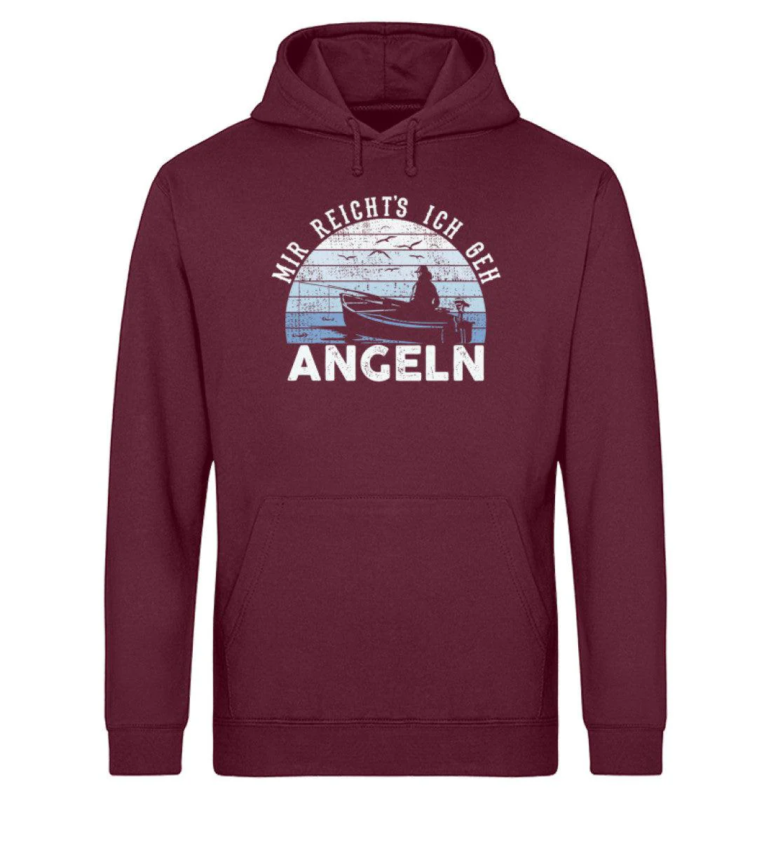Mir reicht's ich geh Angeln · Unisex Bio Hoodie - Image 3
