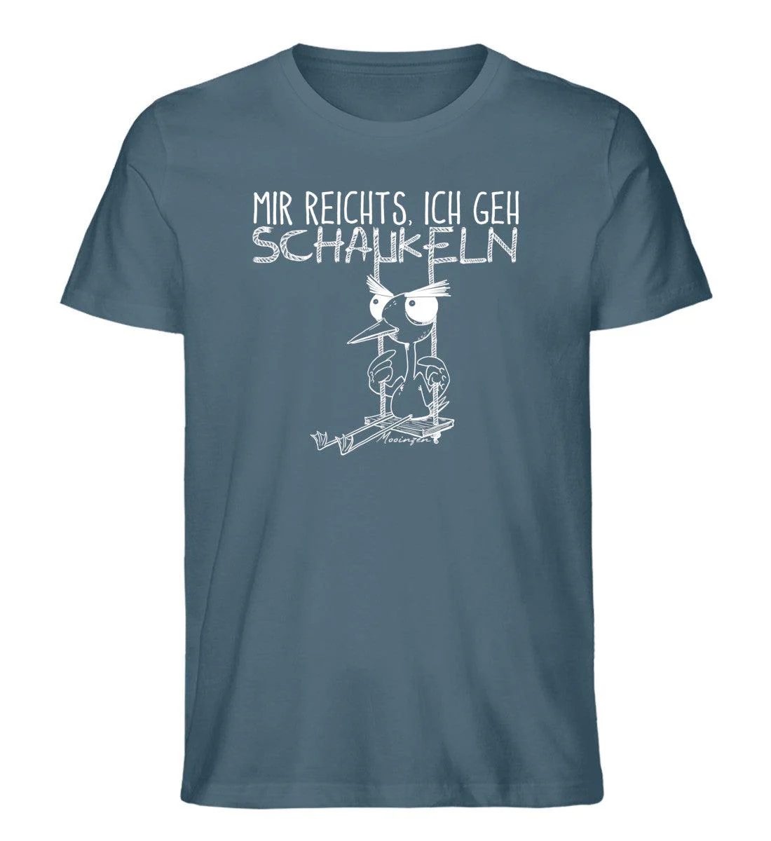 Mir reichts ich geh schaukeln   · Herren Premium Bio T-Shirt - Image 3