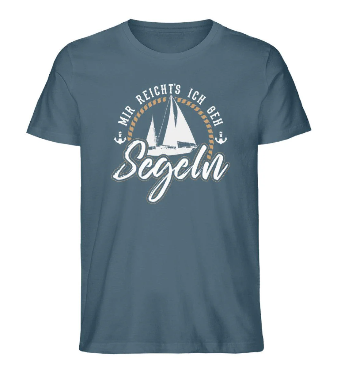 Mir reicht's ich geh Segeln · Herren Premium Bio T-Shirt - Image 4