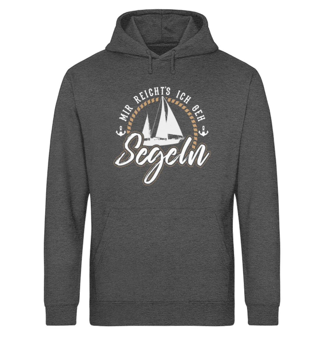 Mir reicht's ich geh Segeln · Unisex Bio Hoodie - Image 4