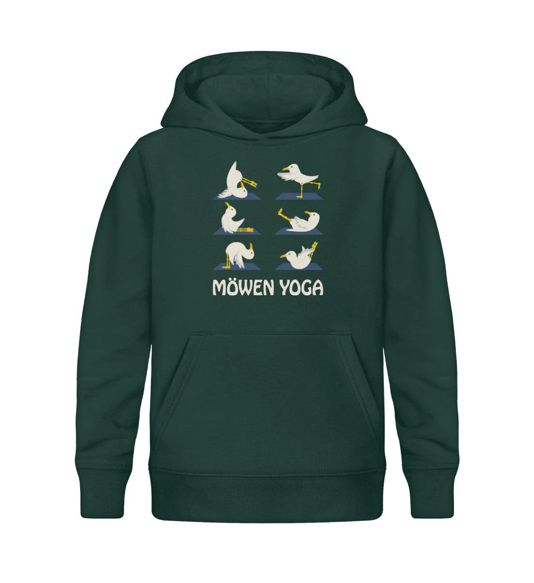 Möwen Yoga · Kinder Premium Bio Hoodie - Image 3