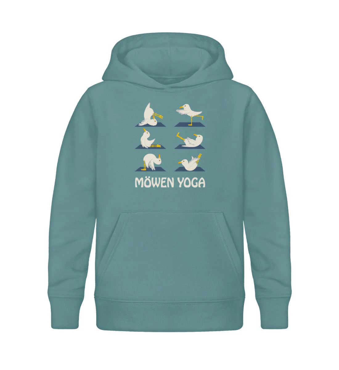 Möwen Yoga · Kinder Premium Bio Hoodie - Image 6