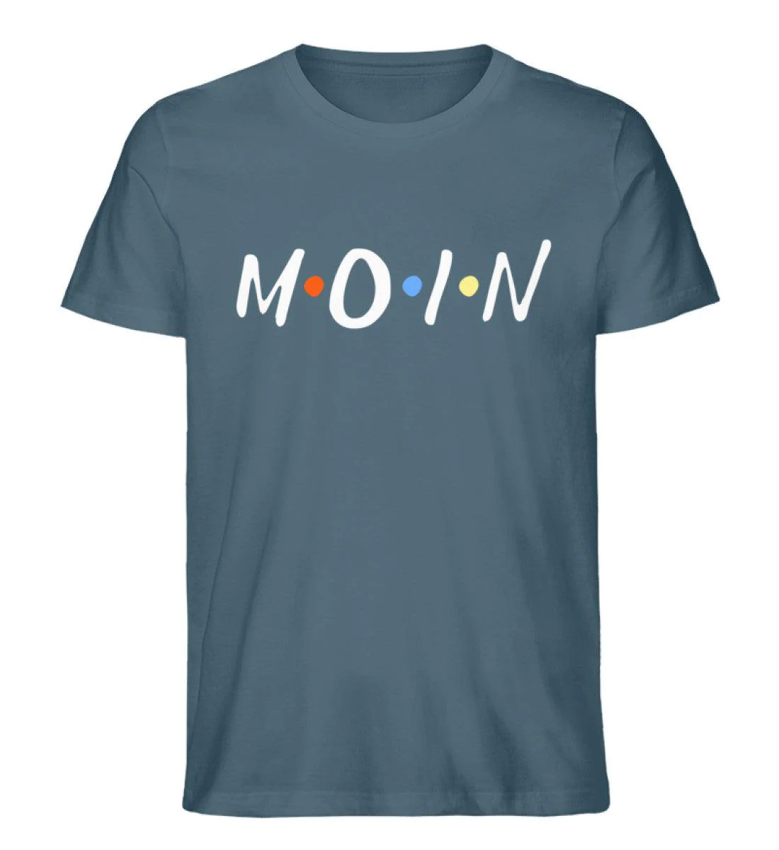 Moin Bunte Punkte  · Herren Premium Bio T-Shirt - Image 4