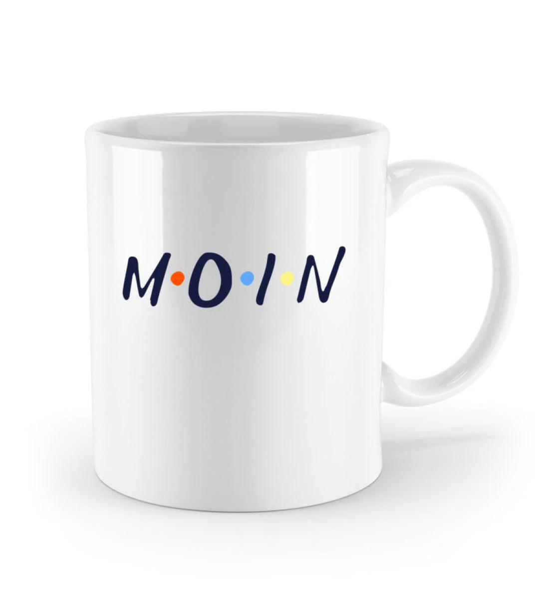 Moin Bunte Punkte  · Keramik Tasse weiß - Image 2