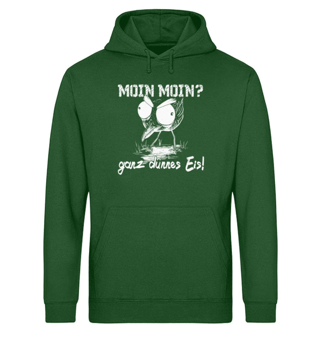 Moin Moin ganz dünnes Eis · Unisex Bio Hoodie - Image 4