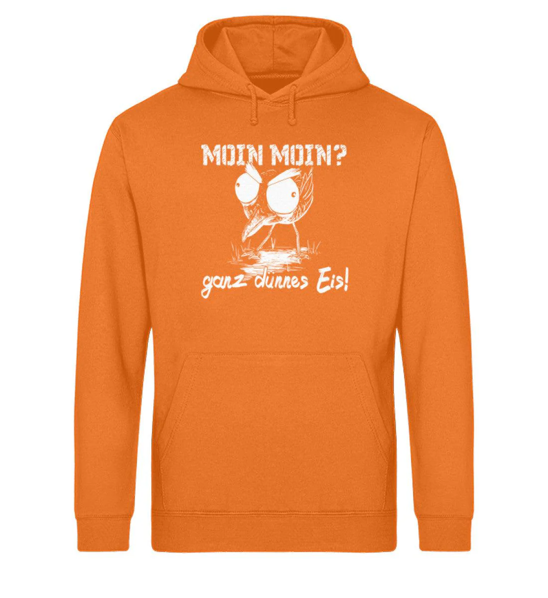 Moin Moin ganz dünnes Eis · Unisex Bio Hoodie - Image 5