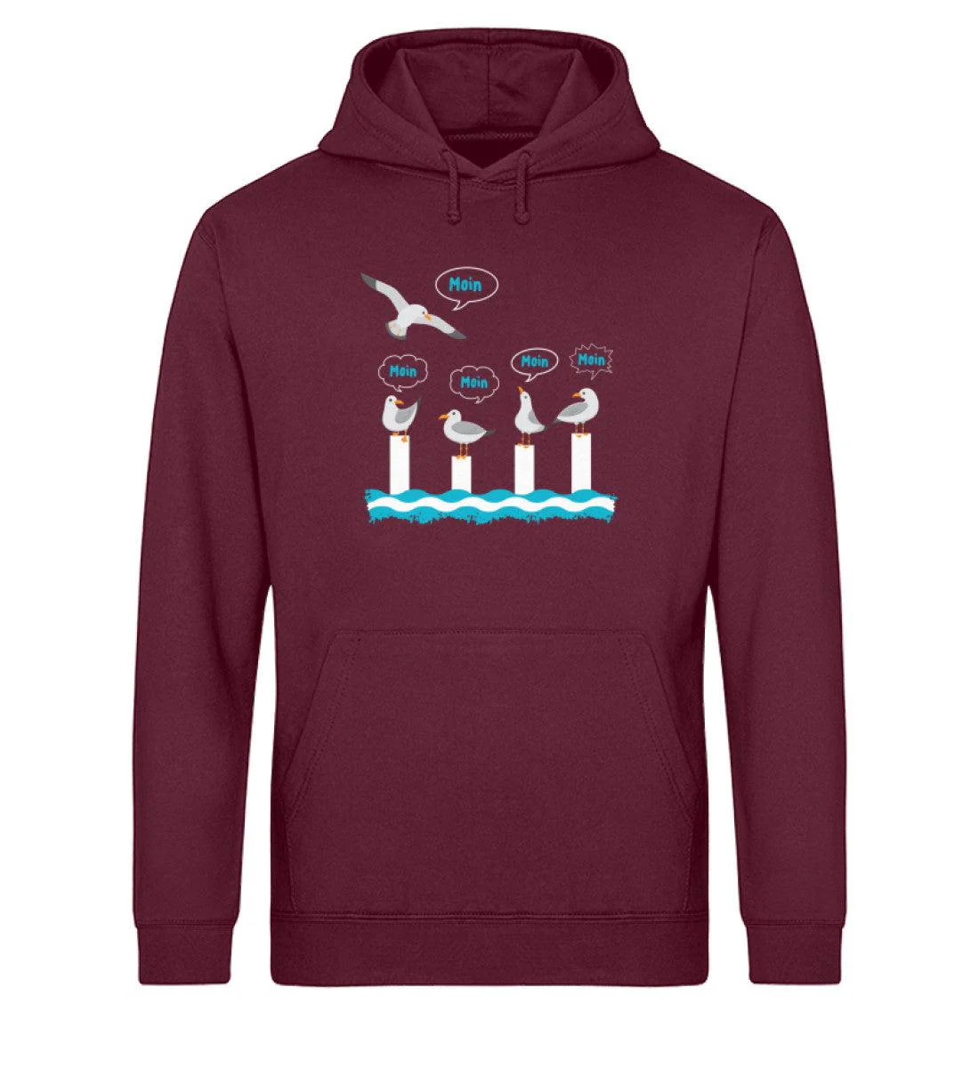Moin Möwen · Unisex Bio Hoodie - Image 2
