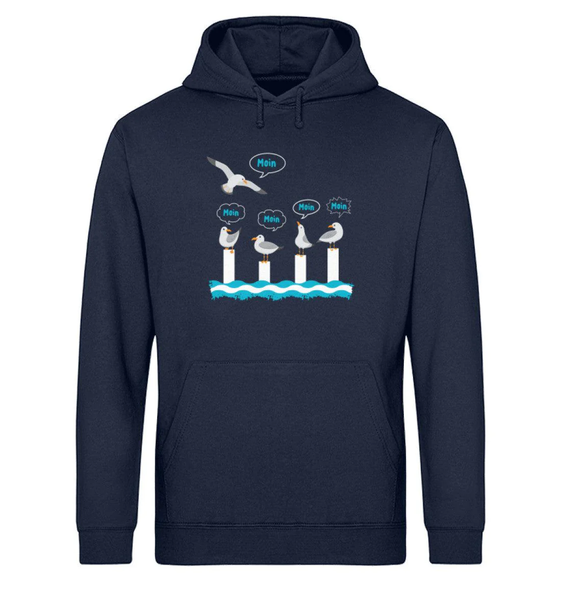 Moin Möwen · Unisex Bio Hoodie - Image 3
