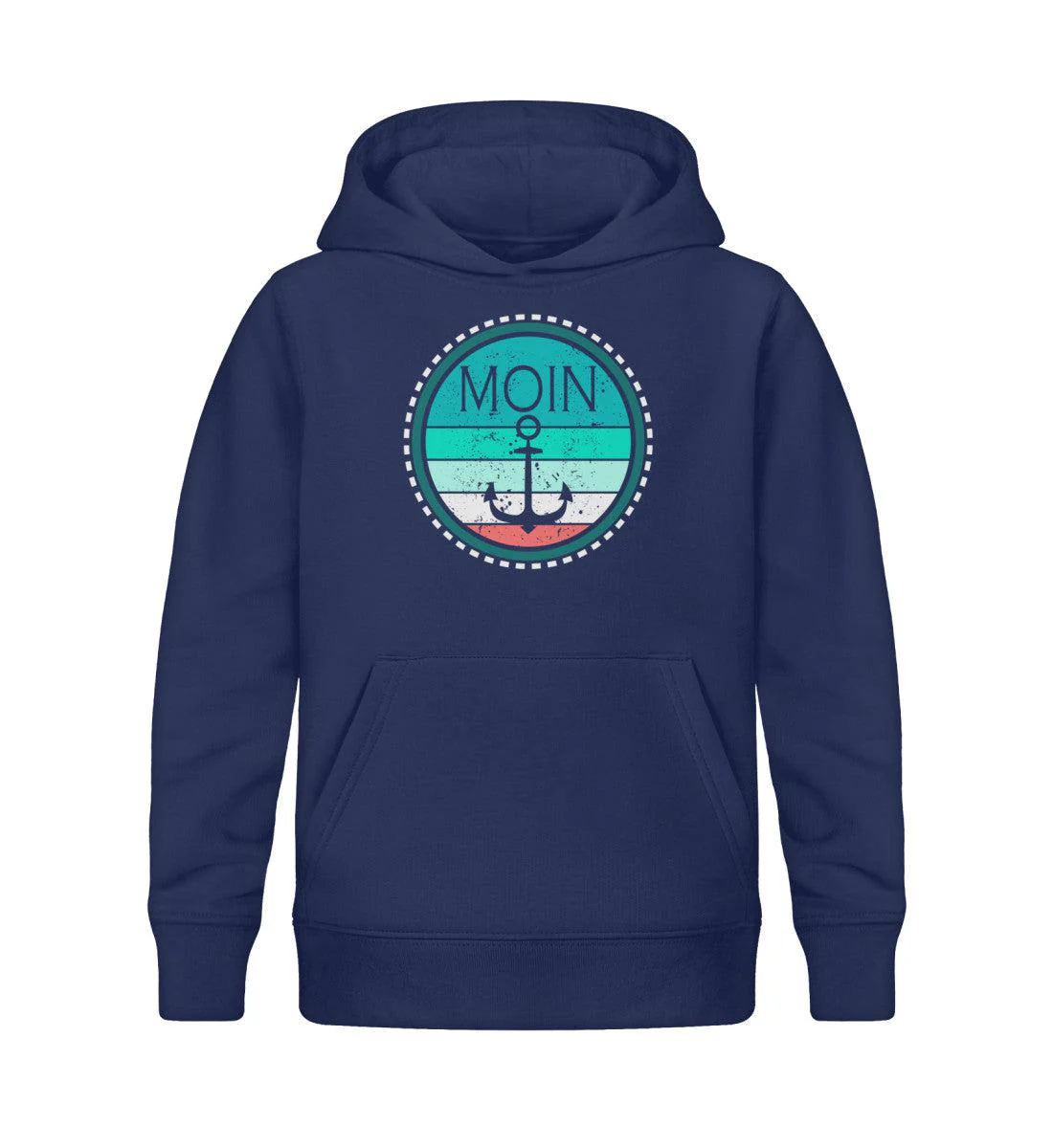 Moin Retro Grün  · Kinder Premium Bio Hoodie - Image 2