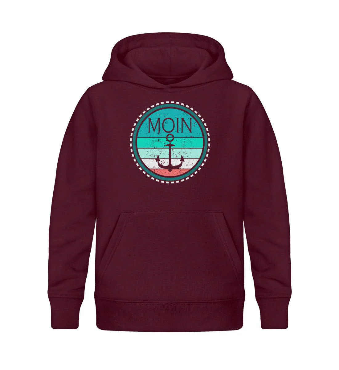 Moin Retro Grün  · Kinder Premium Bio Hoodie - Image 4