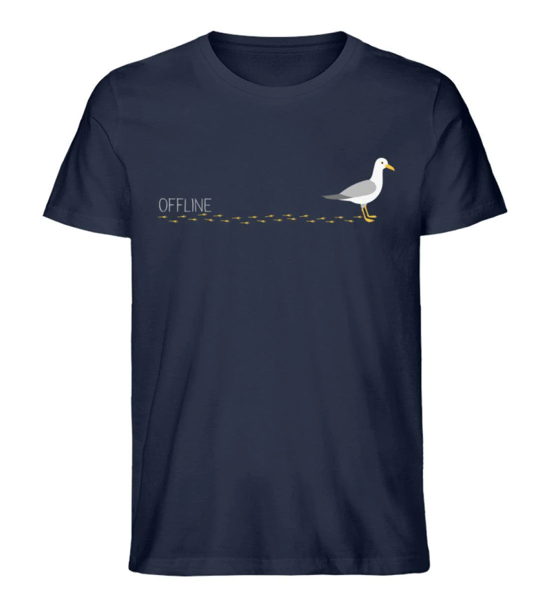 Möwe Footprints · Herren Premium Bio T-Shirt - Image 2