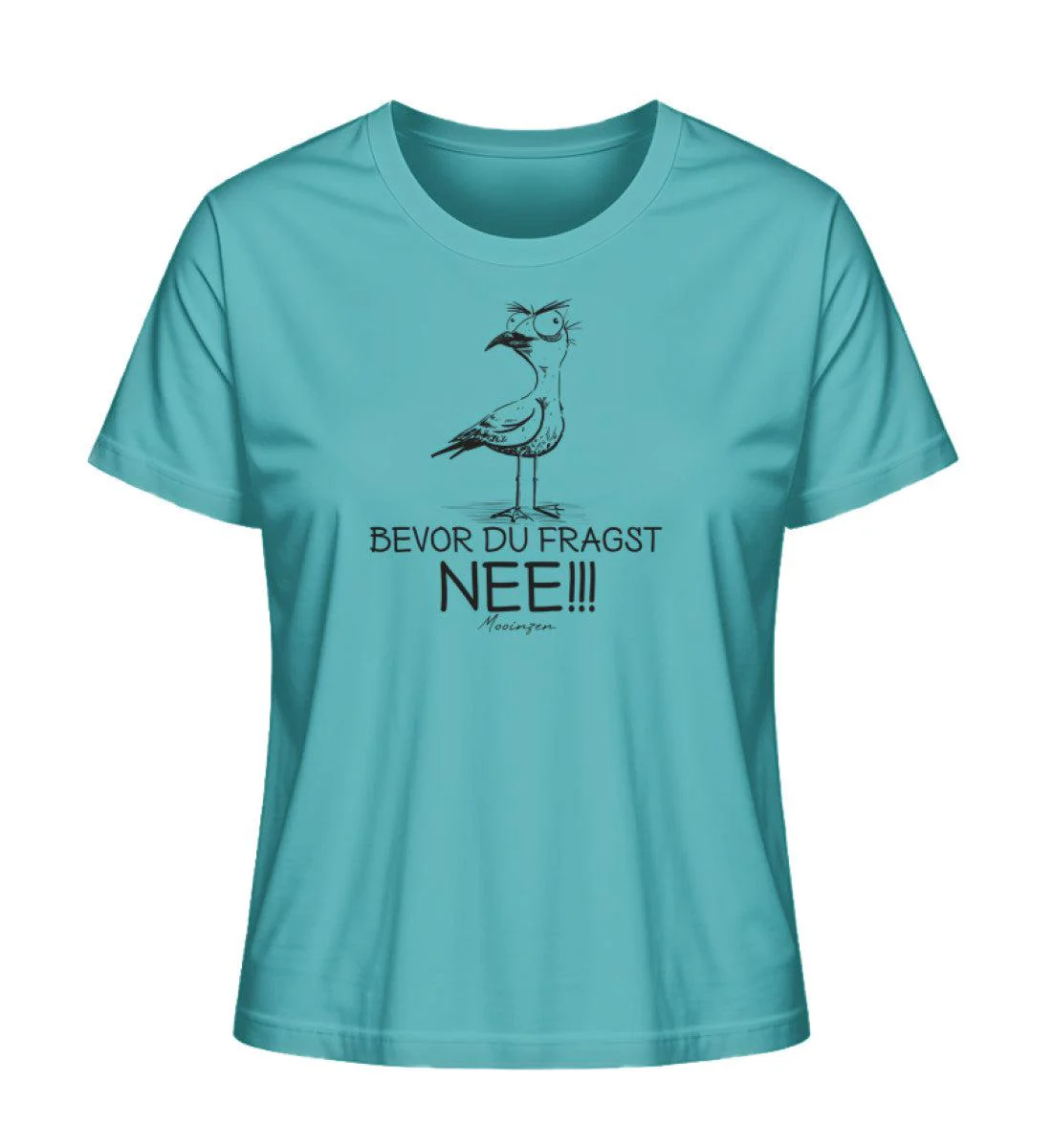 Möwe Nee Black · Damen Premium Bio T-Shirt 2.0 - Image 4