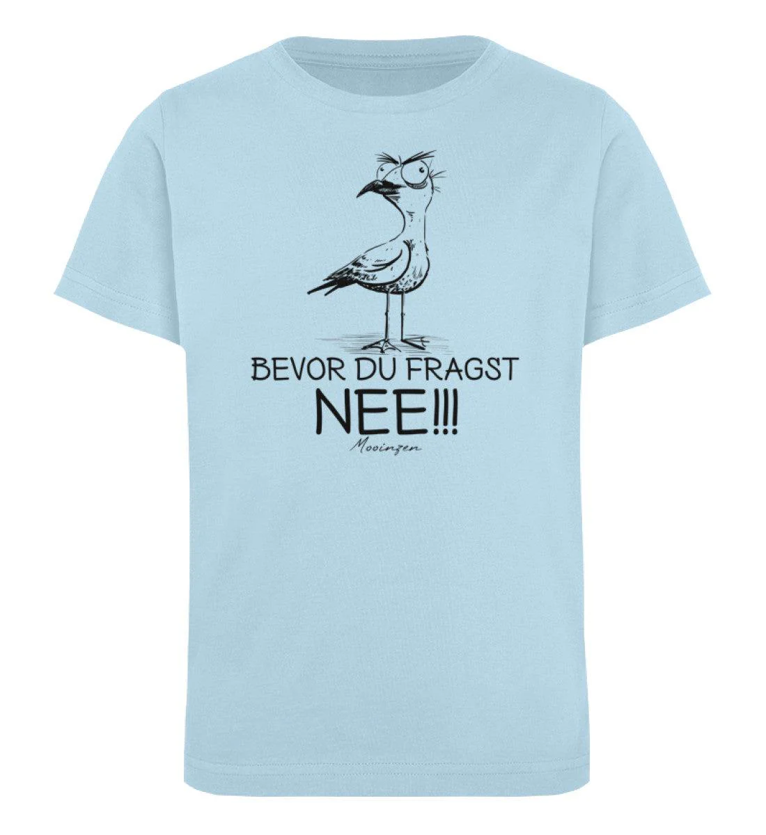 Möwe Nee Black · Kinder Premium Bio T-Shirt - Image 3