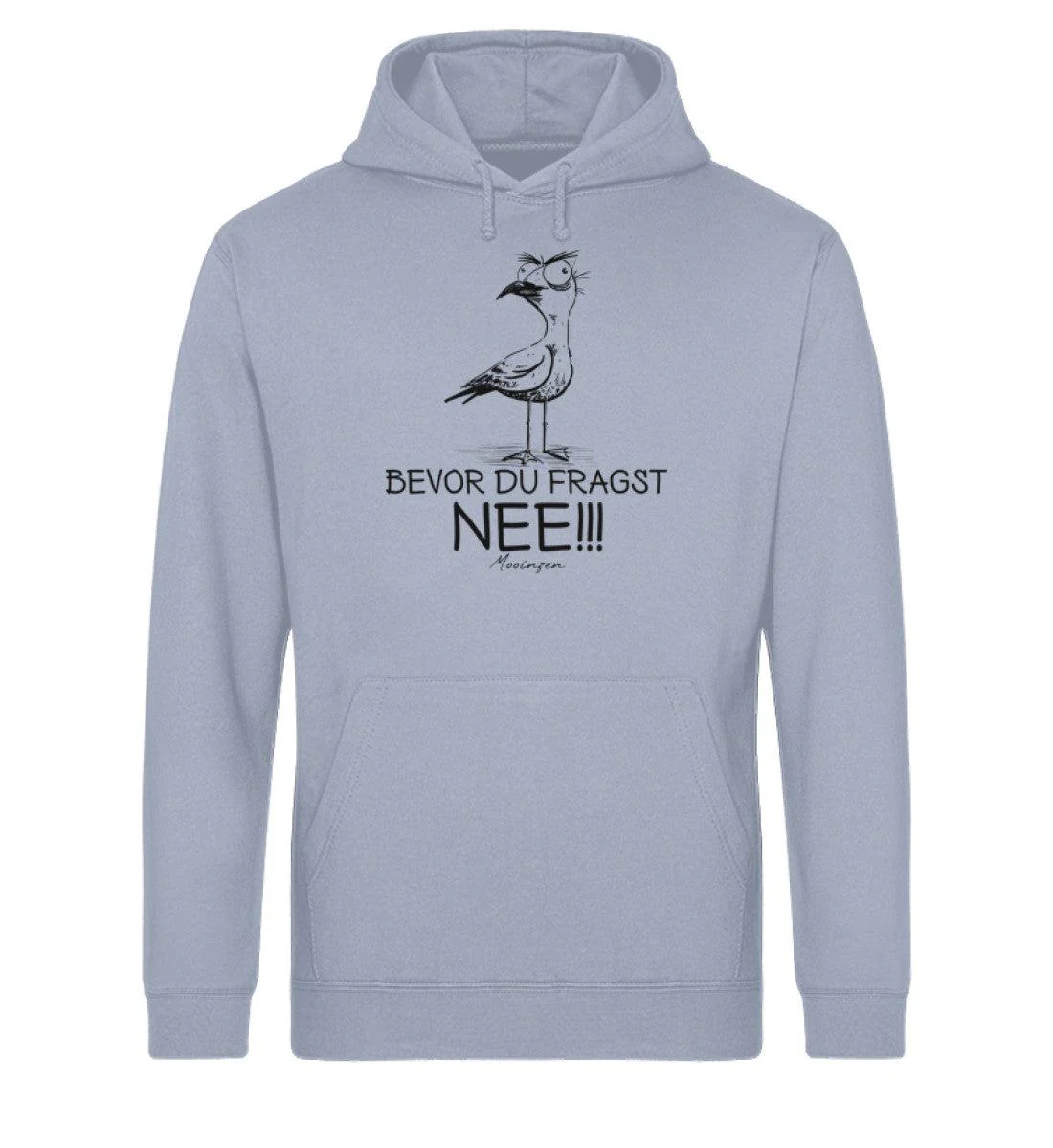 Möwe Nee Black · Unisex Bio Hoodie - Image 3