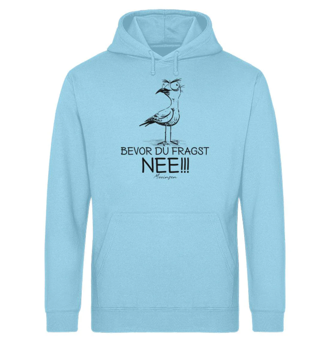 Möwe Nee Black · Unisex Bio Hoodie - Image 4