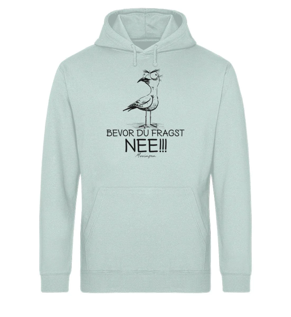 Möwe Nee Black · Unisex Bio Hoodie - Image 5