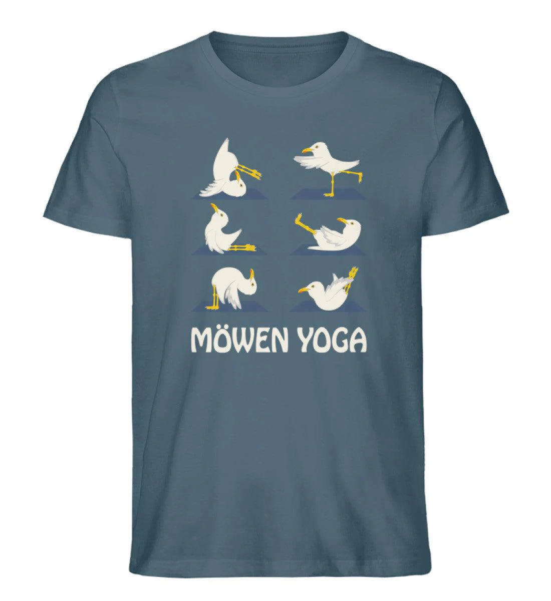 Möwen Yoga  2 · Herren Premium Bio T-Shirt - Image 2