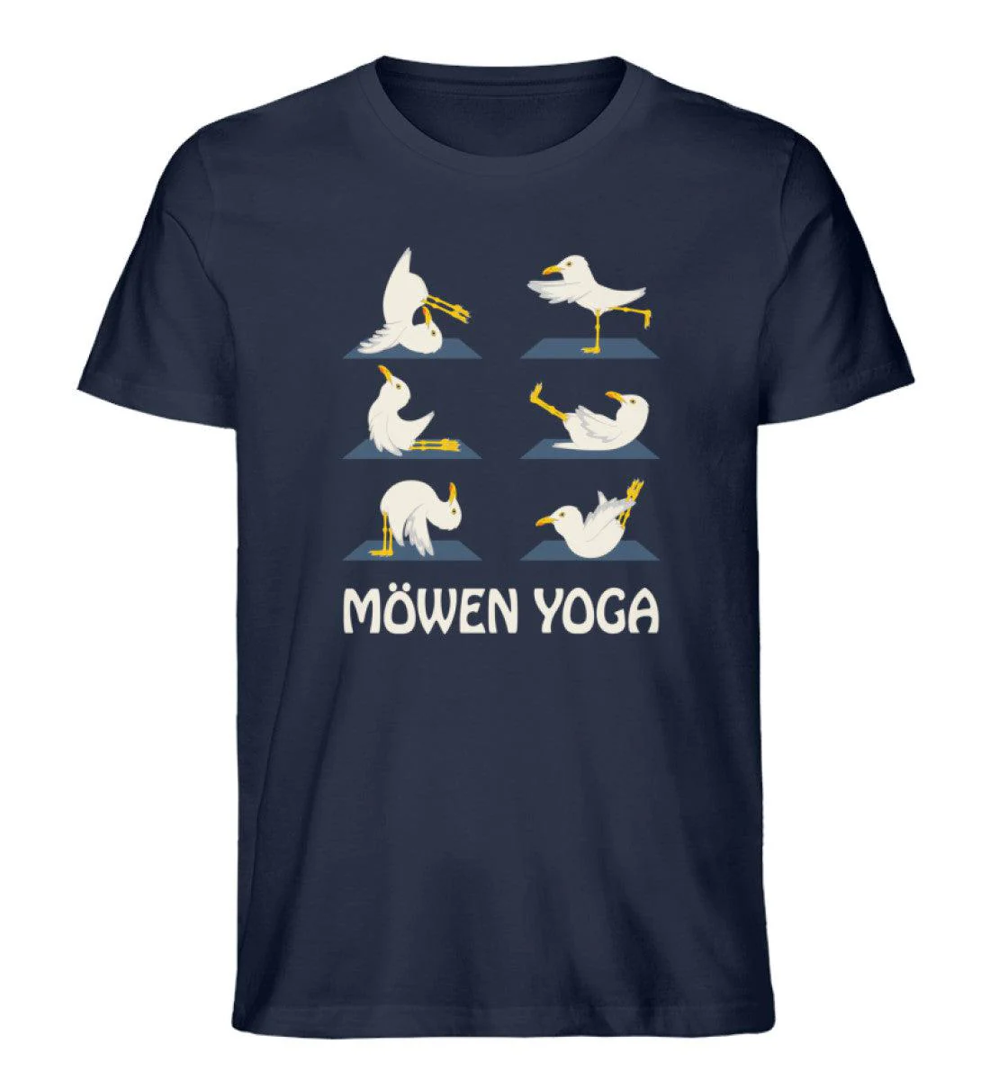 Möwen Yoga  2 · Herren Premium Bio T-Shirt - Image 5