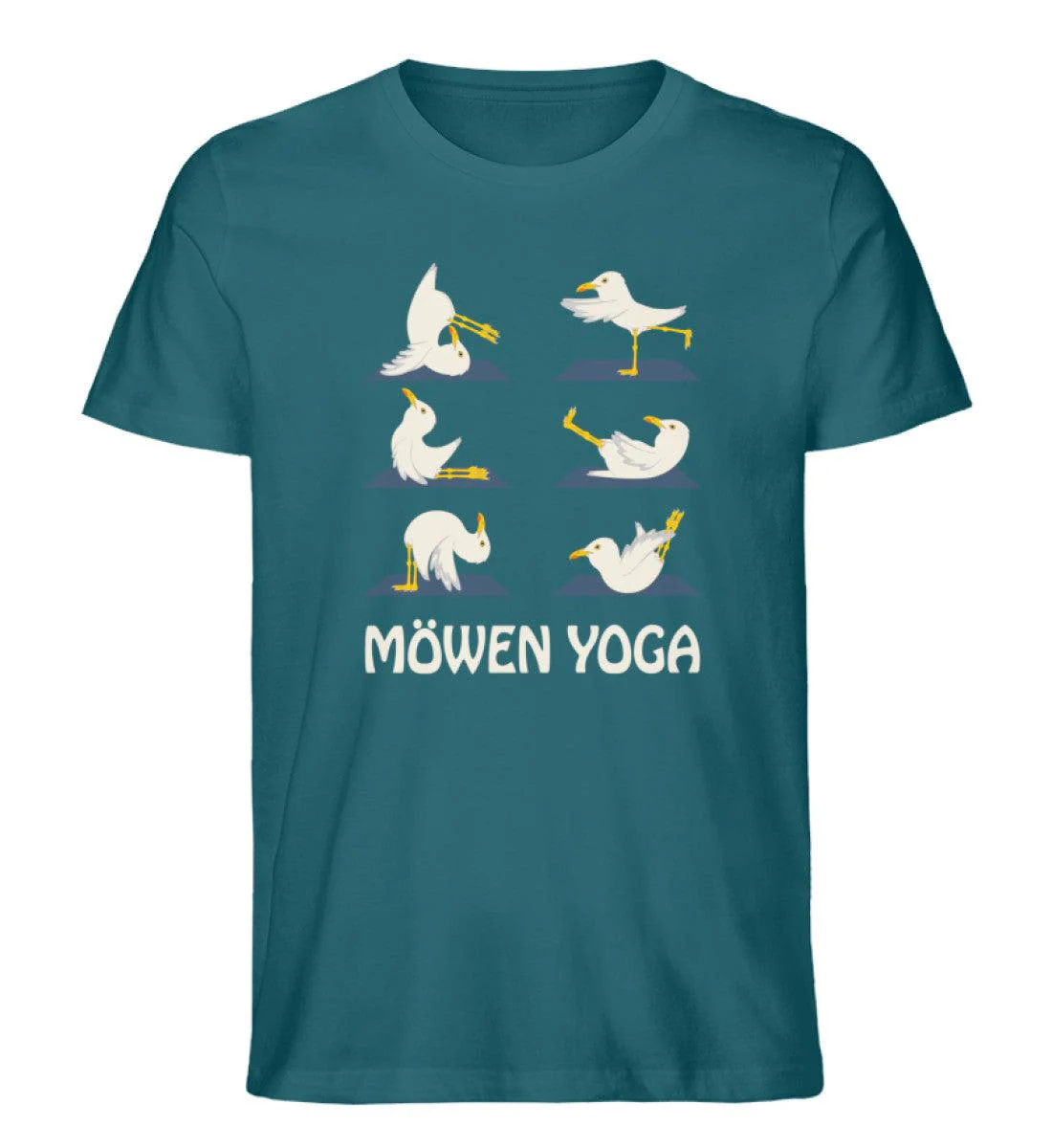 Möwen Yoga  2 · Herren Premium Bio T-Shirt - Image 6