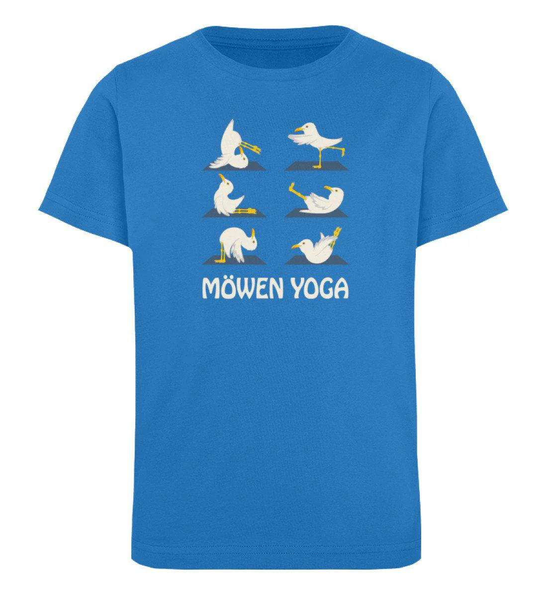Möwen Yoga 2 · Kinder Premium Bio T-Shirt - Image 4
