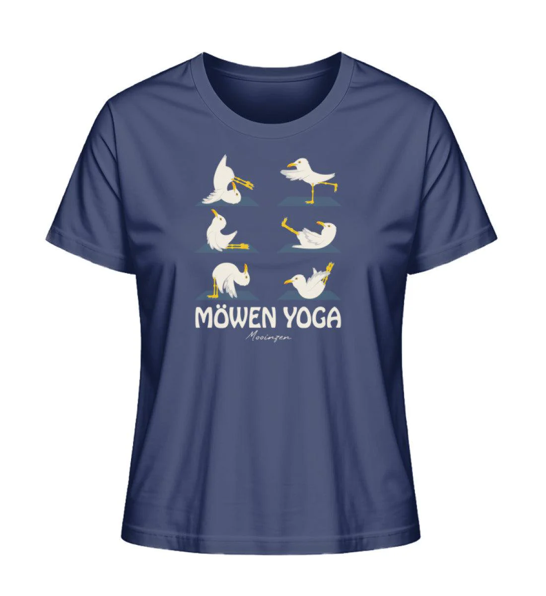 Möwen Yoga   · Damen Premium Bio T-Shirt 2.0 - Image 3