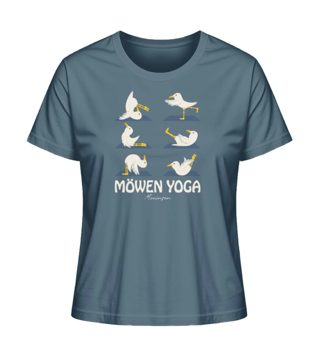 Möwen Yoga   · Damen Premium Bio T-Shirt 2.0 - Image 4