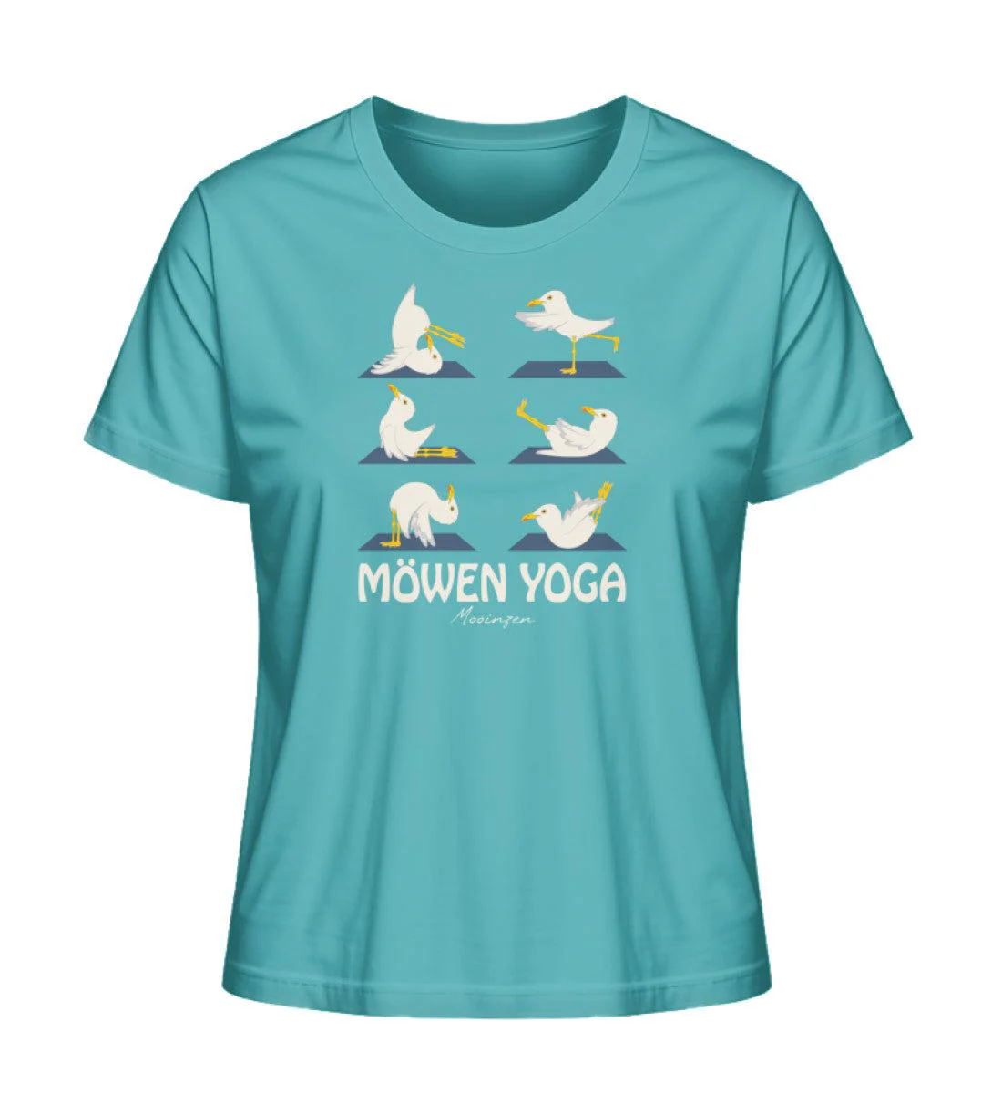 Möwen Yoga   · Damen Premium Bio T-Shirt 2.0 - Image 6