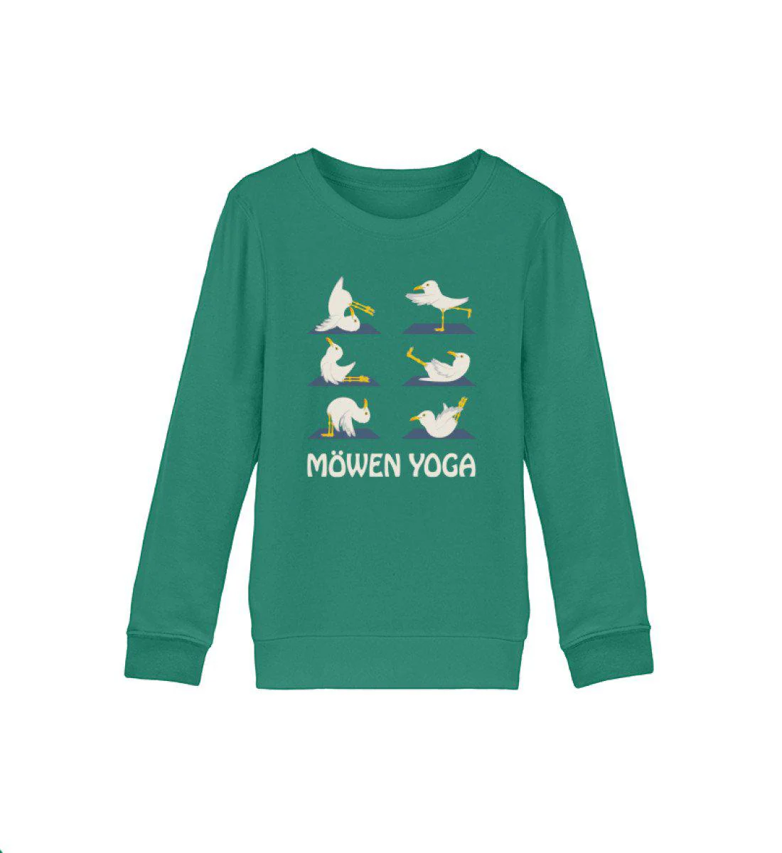 Möwen Yoga · Kinder Premium Bio Sweatshirt - Image 3