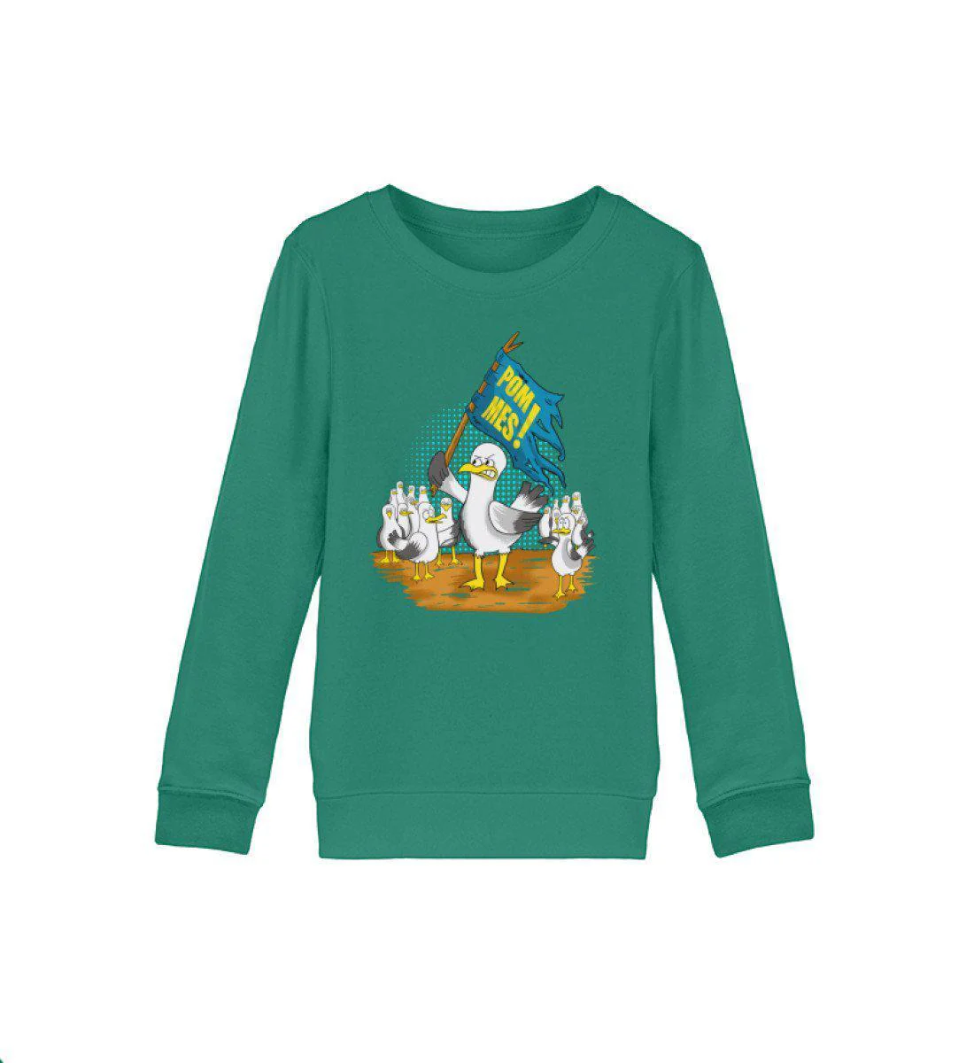 Möwenaufstand Pommes · Kinder Premium Bio Sweatshirt - Image 3