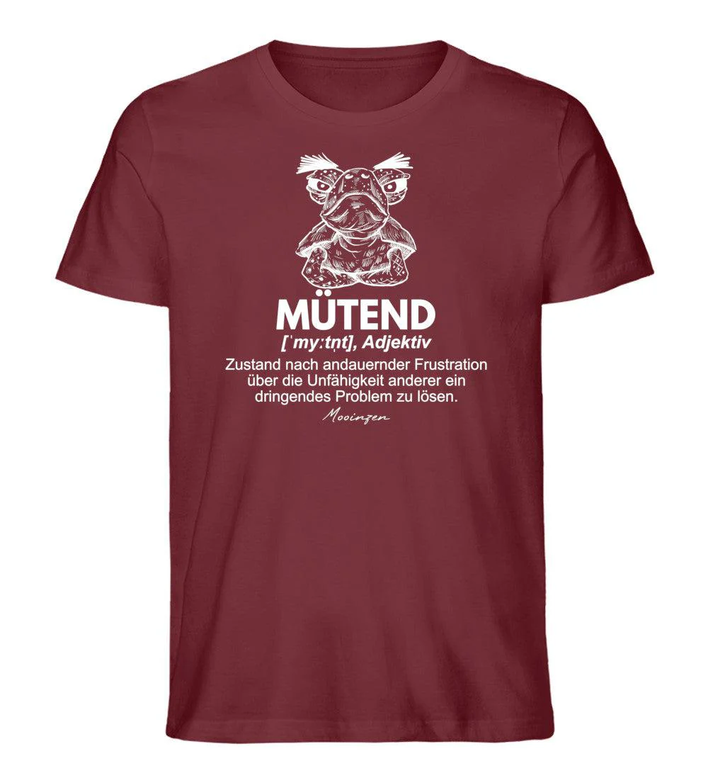 Mütend Lexikon   · Herren Premium Bio T-Shirt - Image 4