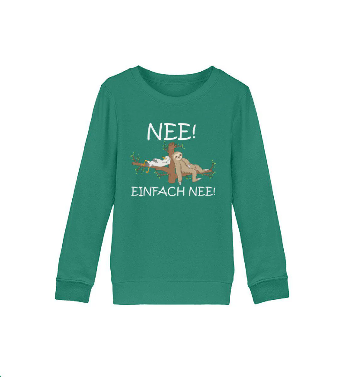 Nee einfach nee · Kinder Premium Bio Sweatshirt - Image 3