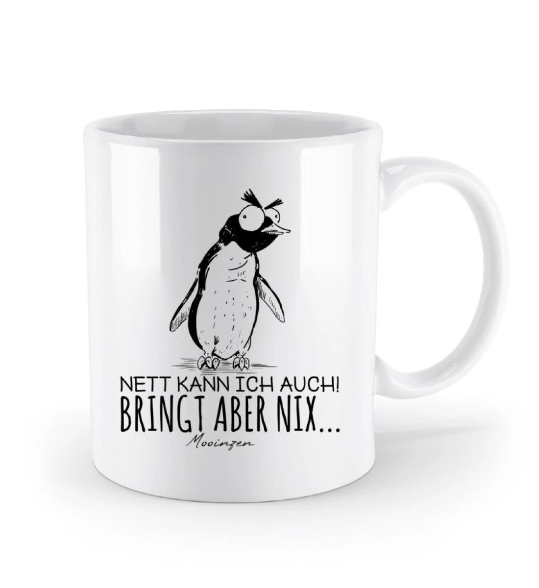 Nett kann ich auch   · Keramik Tasse weiß - Image 2