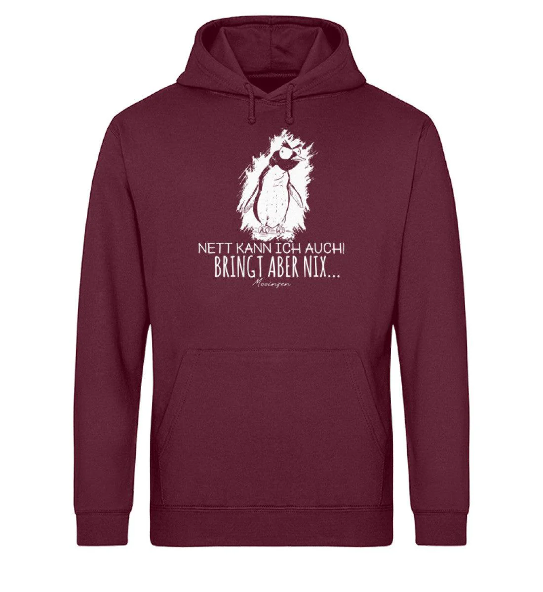 Nett kann ich auch · Unisex Bio Hoodie - Image 2