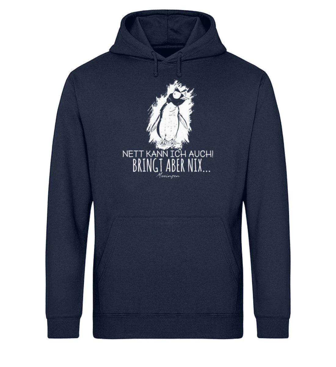 Nett kann ich auch · Unisex Bio Hoodie - Image 3