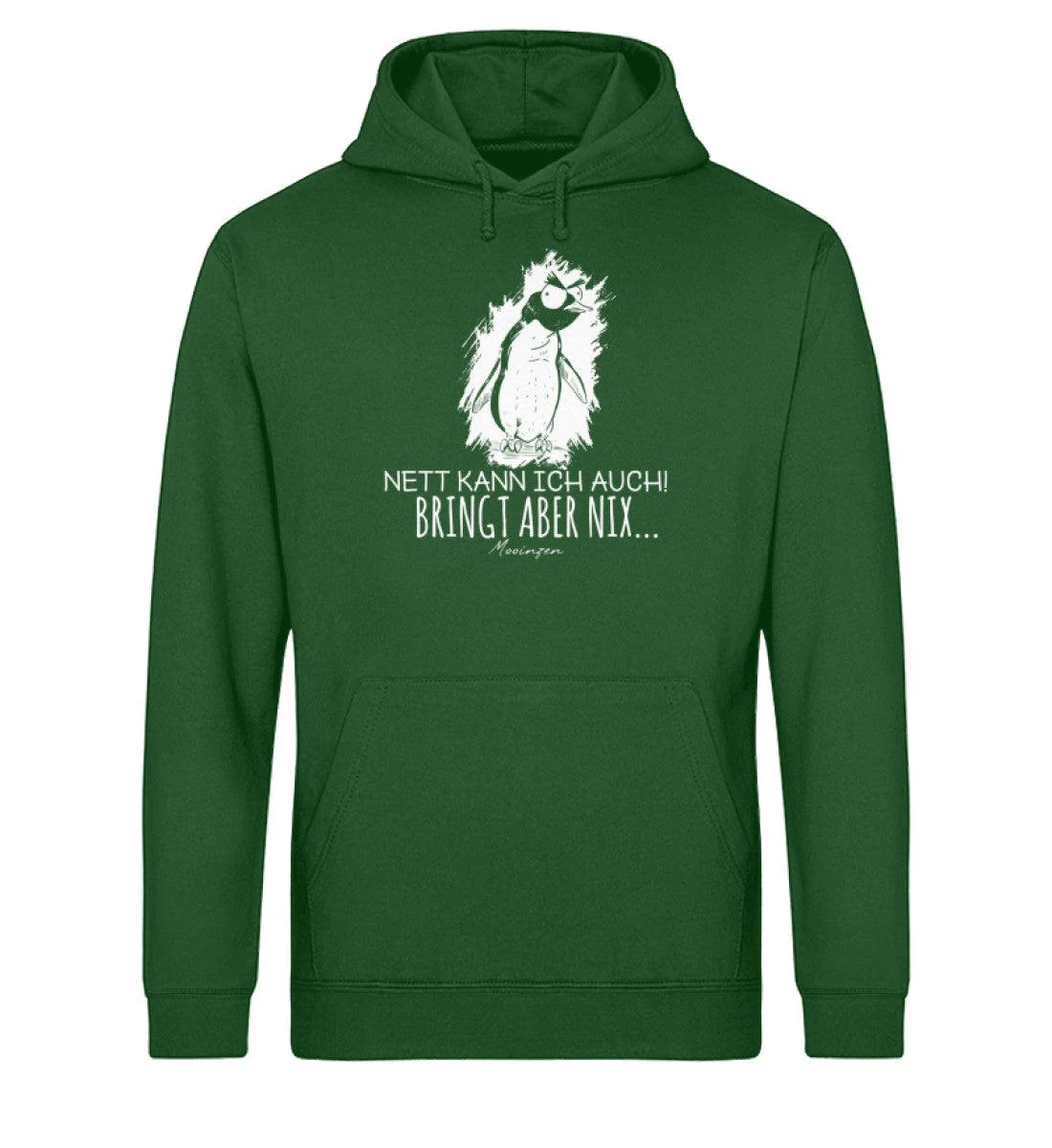 Nett kann ich auch · Unisex Bio Hoodie - Image 4