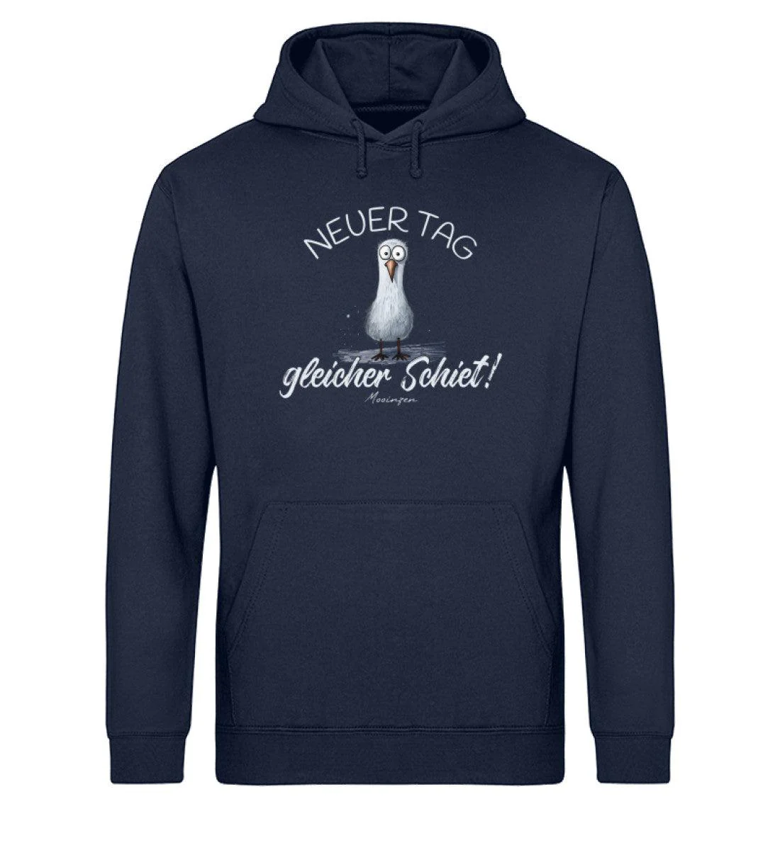 Neuer Tag gleicher Schiet  · Unisex Bio Hoodie - Image 2