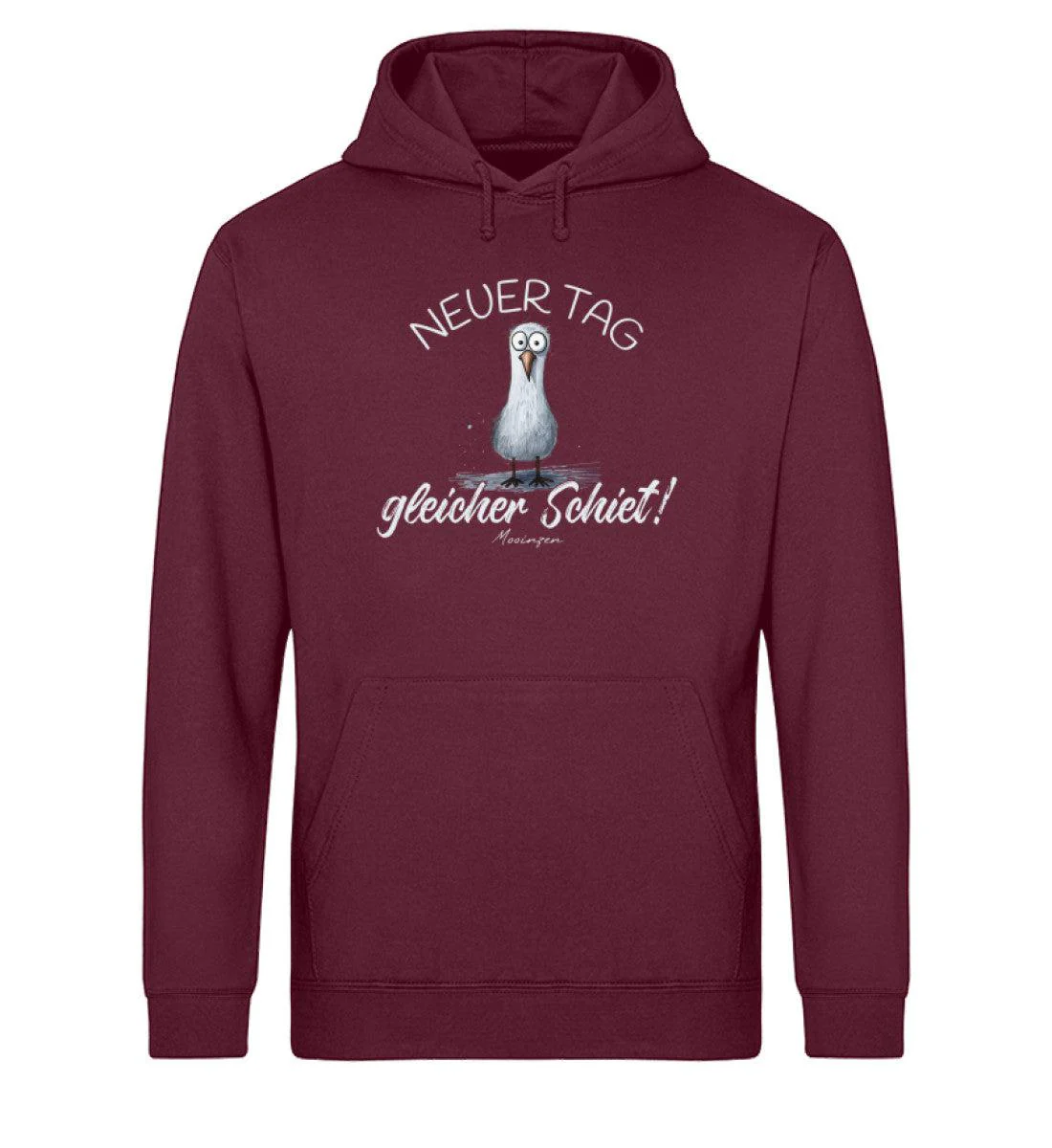 Neuer Tag gleicher Schiet  · Unisex Bio Hoodie - Image 3