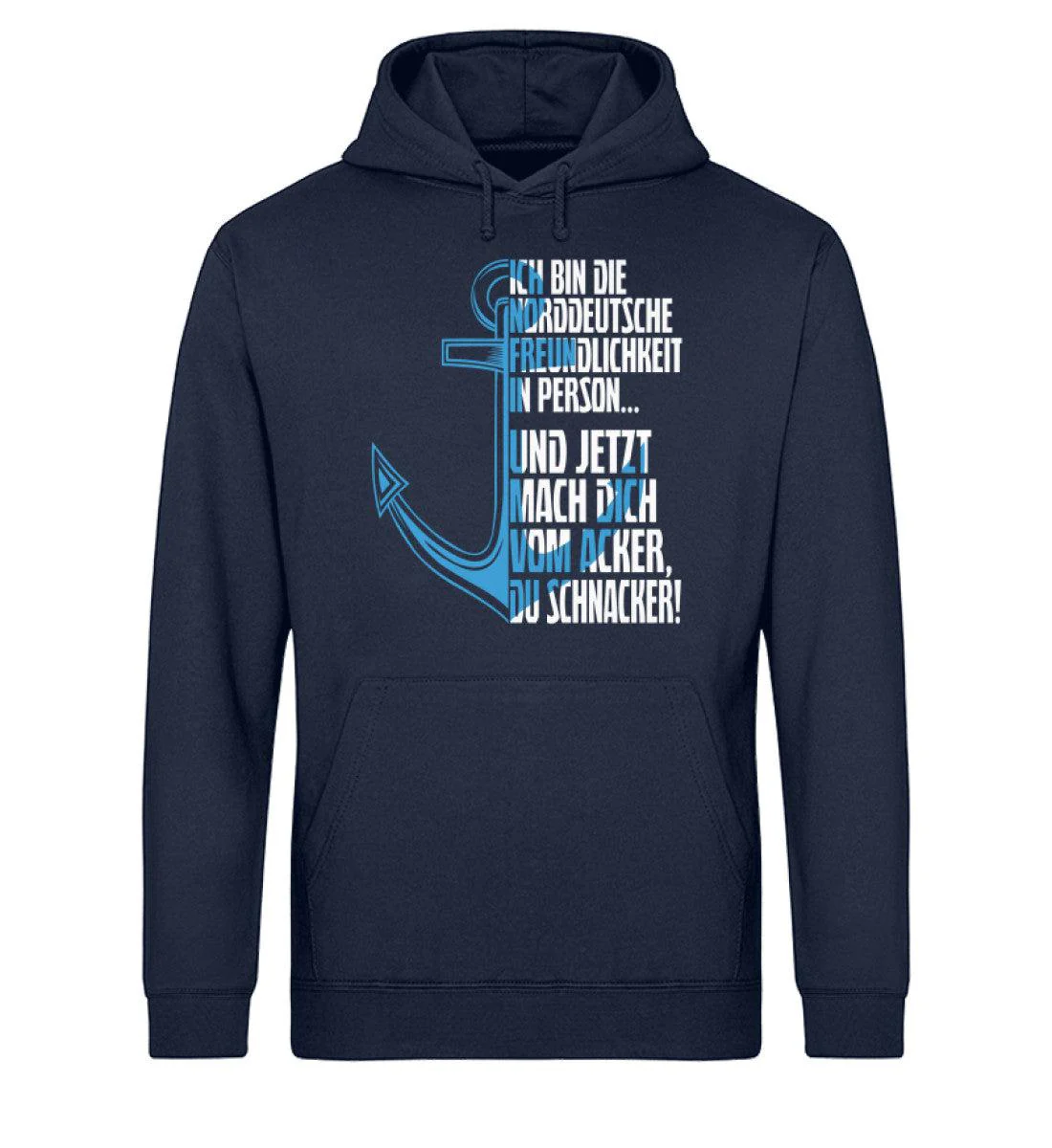 Norddeutsche Freundlichkeit · Unisex Bio Hoodie - Image 3