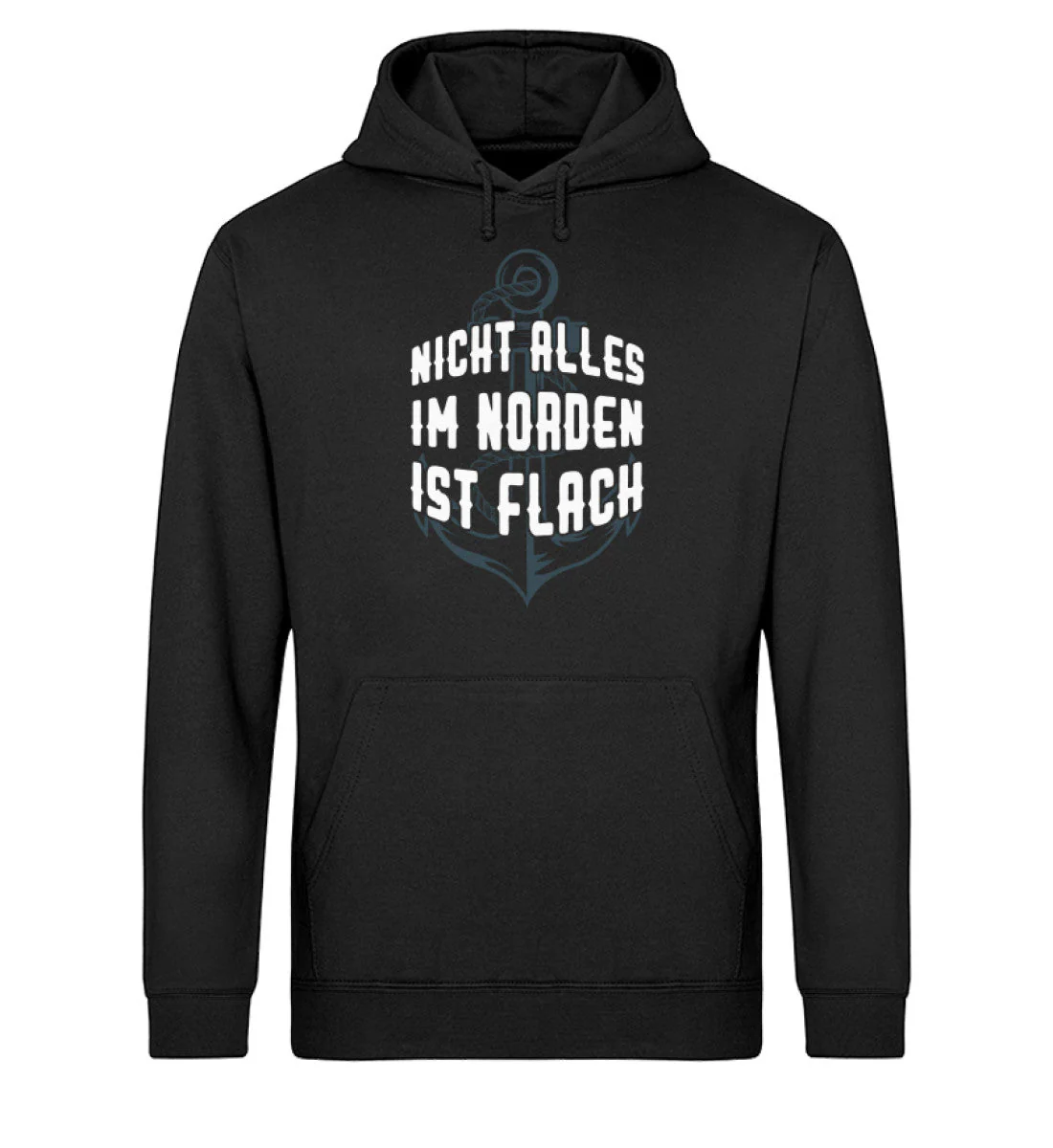 Norden nicht flach · Unisex Bio Hoodie