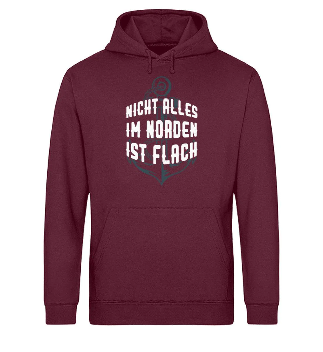 Norden nicht flach · Unisex Bio Hoodie - Image 2