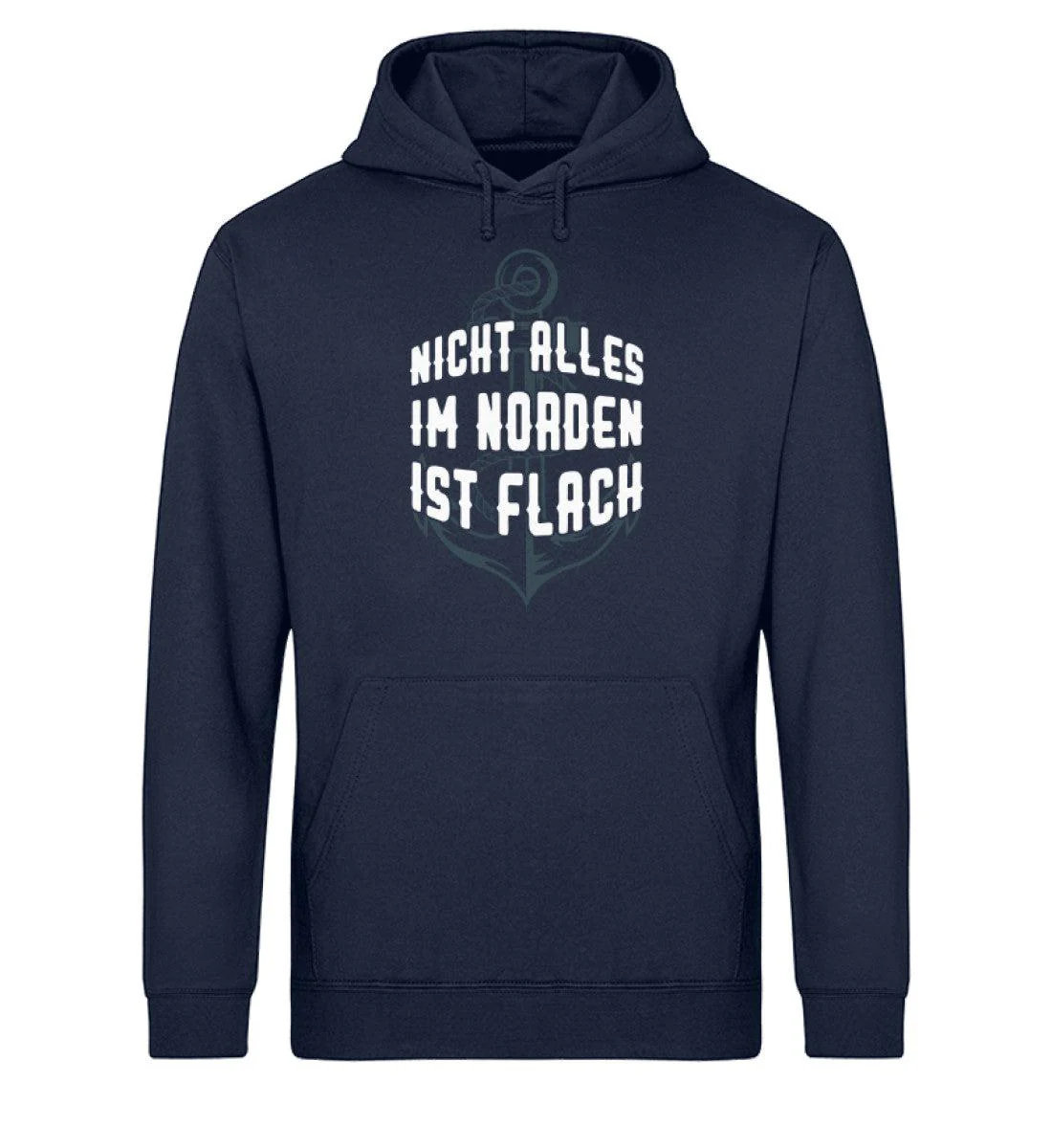 Norden nicht flach · Unisex Bio Hoodie - Image 3