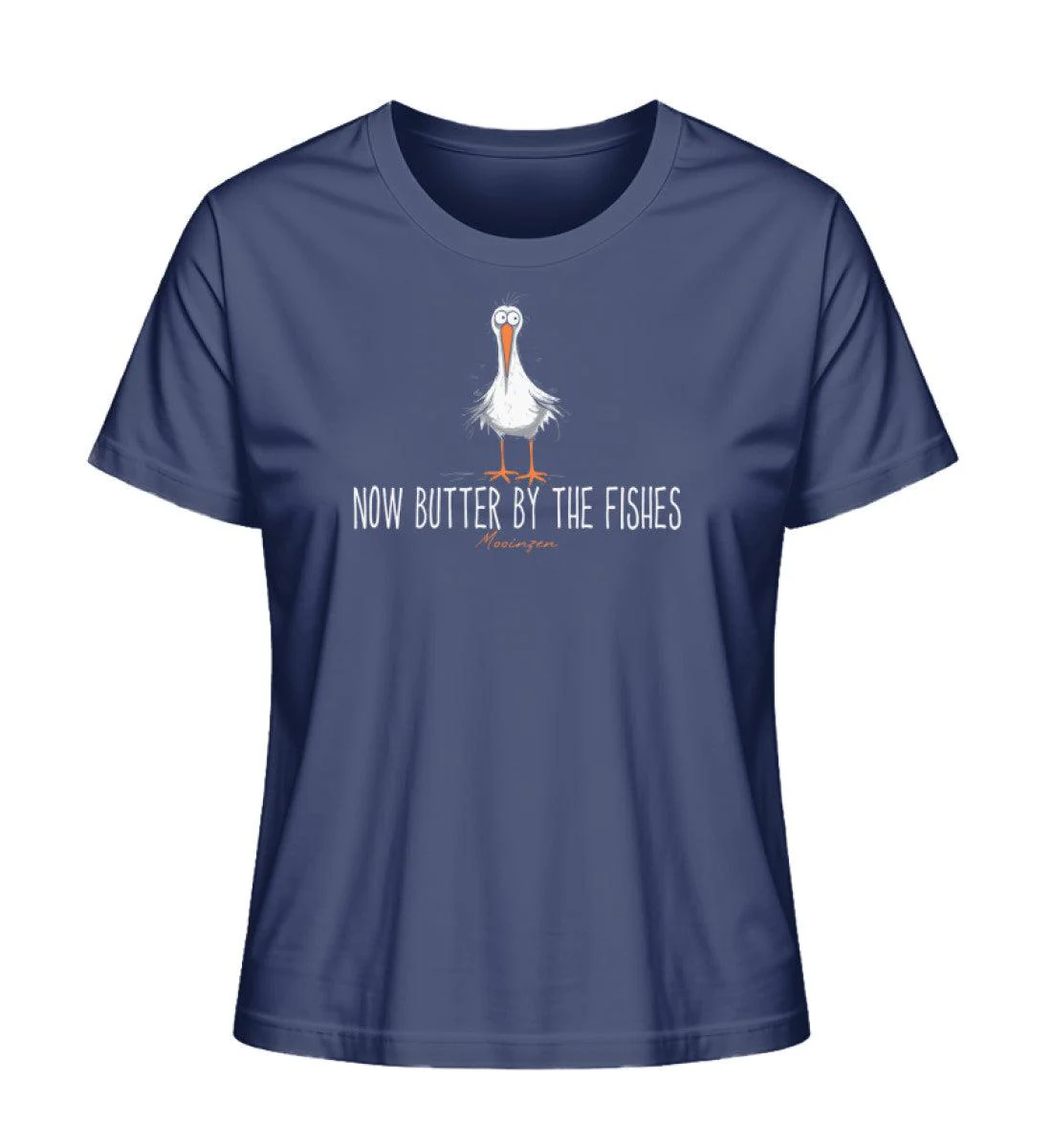Now butter by the Fishes  · Damen Premium Bio T-Shirt 2.0 - Image 3