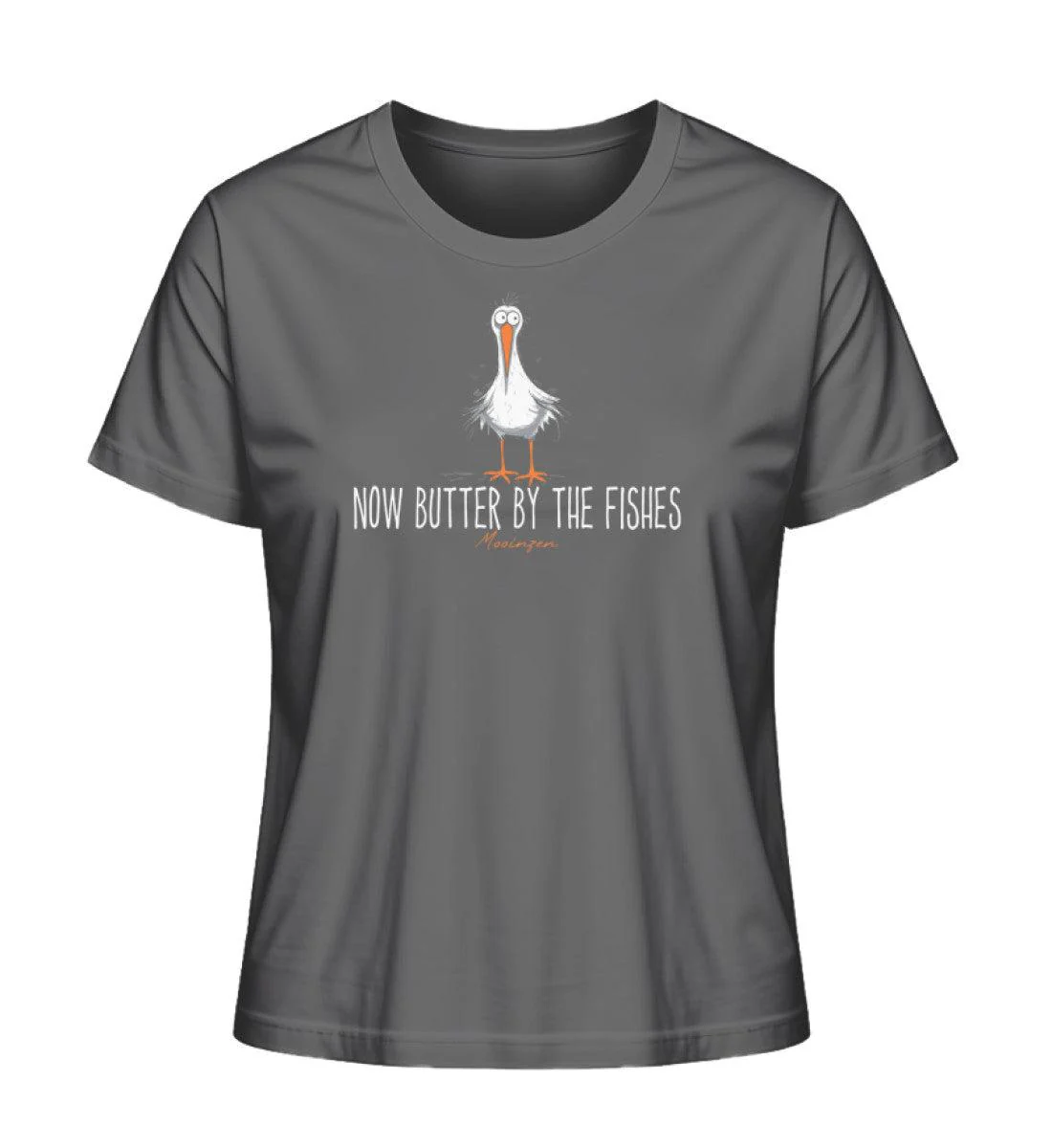 Now butter by the Fishes  · Damen Premium Bio T-Shirt 2.0 - Image 6
