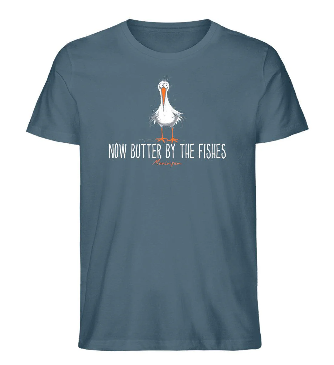 Now butter by the fishes! · Herren Premium Bio T-Shirt - Image 4