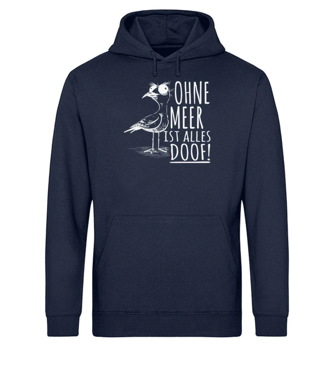 Ohne Meer doof · Unisex Bio Hoodie - Image 3