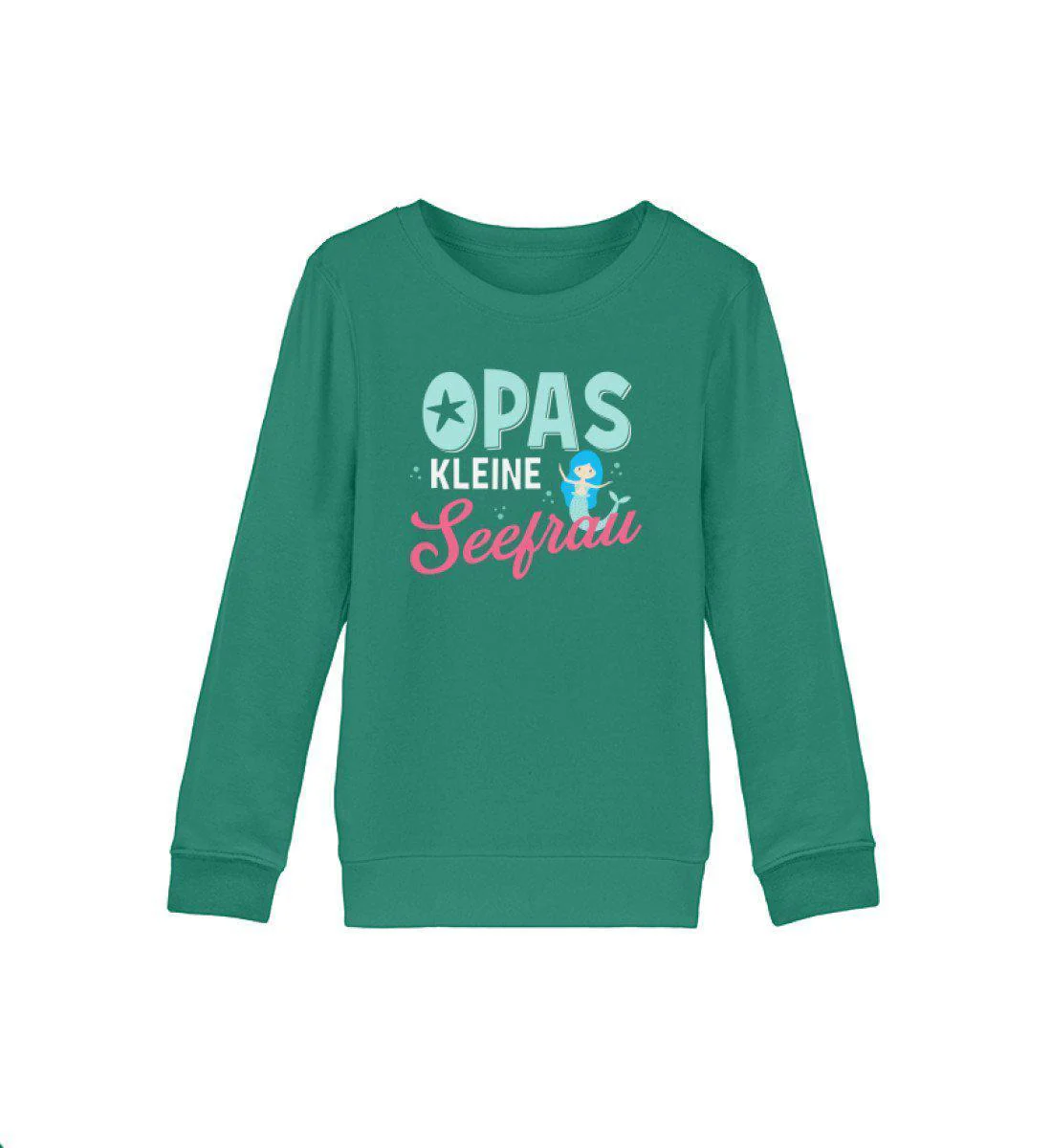 Opas kleine Seefrau · Kinder Premium Bio Sweatshirt - Image 3
