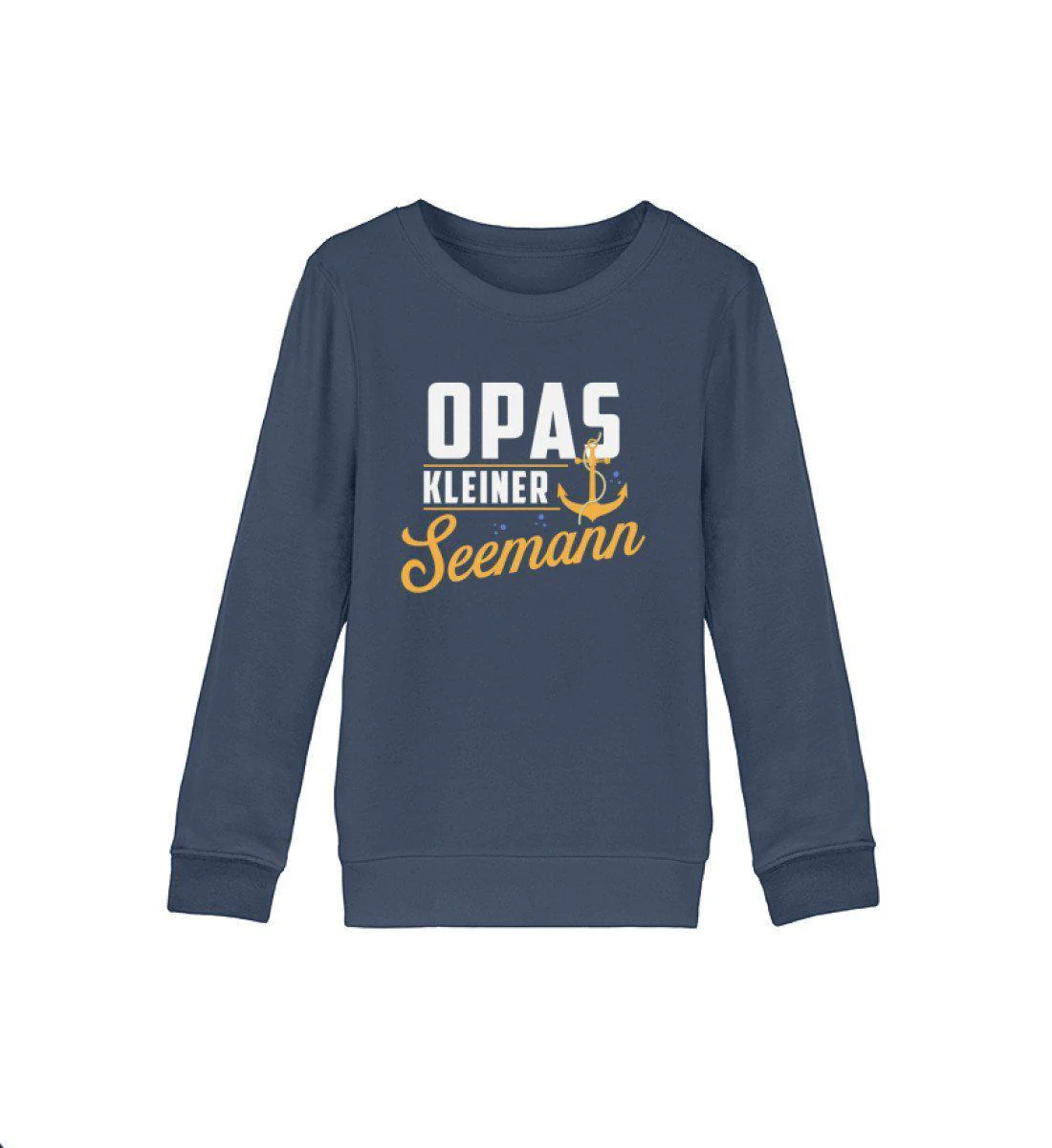 Opas kleiner Seemann · Kinder Premium Bio Sweatshirt - Image 2