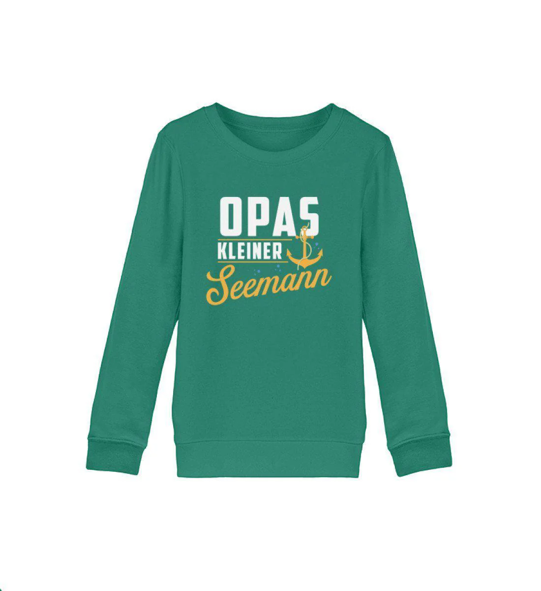 Opas kleiner Seemann · Kinder Premium Bio Sweatshirt - Image 3