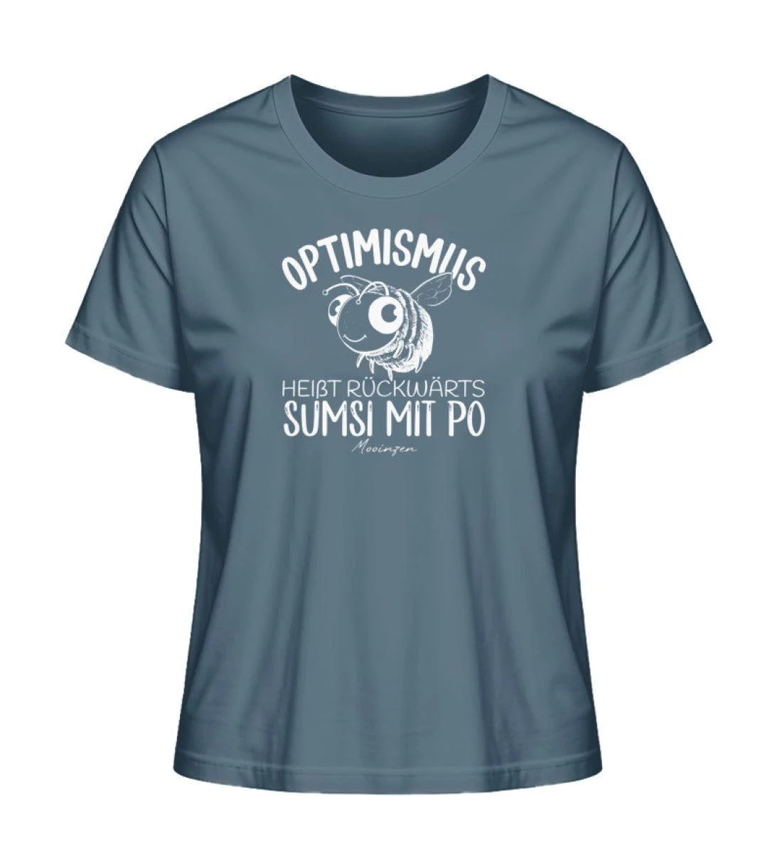 Optimismus rückwärts Sumsi mit Po · Damen Premium Bio T-Shirt 2.0 - Image 4